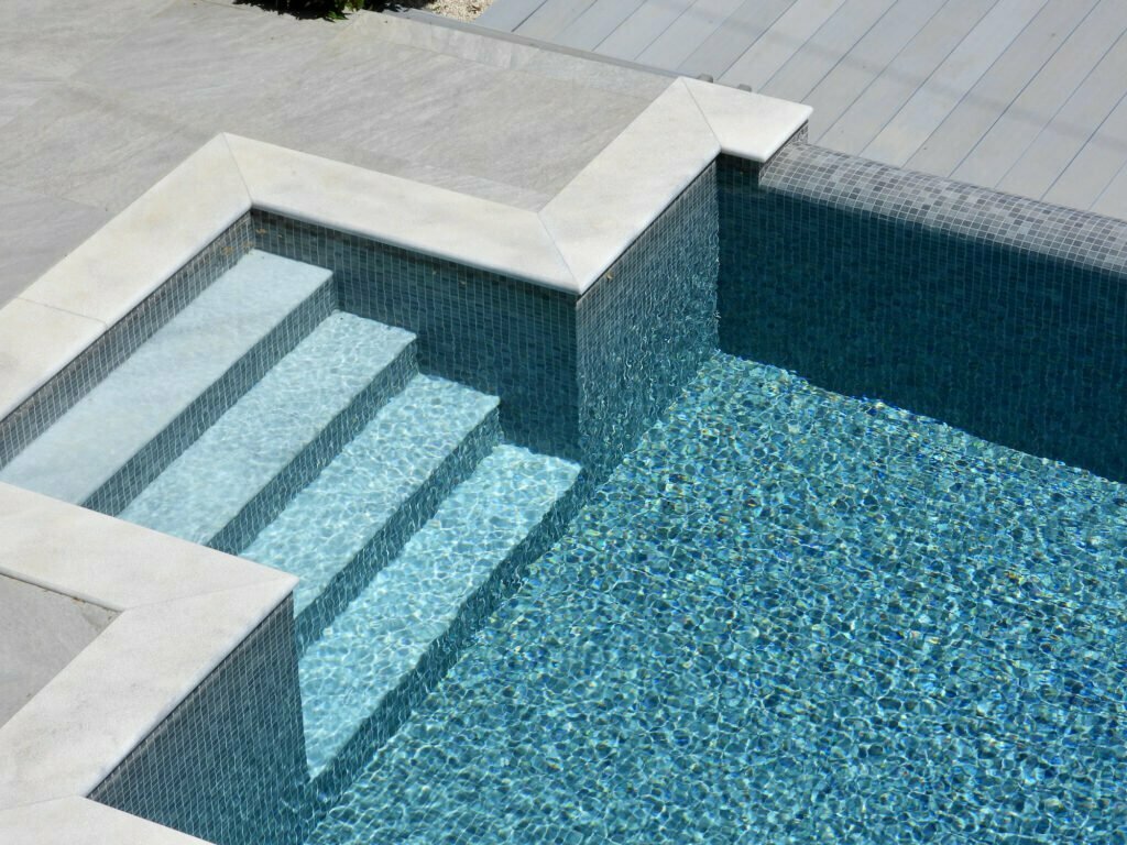 Pool Steps from Top